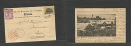 LIBERIA. 1900 (28 Aug) Monrovia - Switzerland, Basel (29 Sept) Via Liverpool Br. Packet (28 Sept) Multifkd Photo Ppc, Ti - Liberia