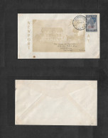 LIBERIA. 1933 (1 Dec) Monrovia - USA, Kentucky, Louisville. Illustrated Fkd Envelope, Official Ovptd Stamp. VF. - Liberia