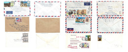 LIBERIA. C. 1971-4. Selection Of Six Better Air Multifkd Envelopes To UK (one To USA) Opportunity Group. - Liberia