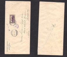 LEBANON. 1943 (27 Apr) Beyrouth - Syria, Damas (30 April) Single 10 P Censored Fkd Env. Nice Item. - Lebanon