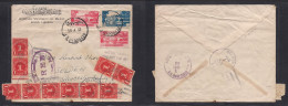 LEBANON. 1951 (25 May) Beyrouth - USA, Solden, Gloucester CO (June 1) Multifkd Env + Taxed + Several As P. Dues (x10), T - Lebanon