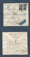 LEBANON. 1941 (1 May) Beyrouth - Cairo, Egypt "Service De La Presse / Acheminer Sans Retard" Red Cachet. Uncensored Depa - Lebanon