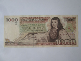 Mexico 1000 Pesos 1984 Banknote Very Good Condition See Pictures - México