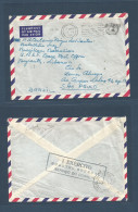 LEBANON. 1959 (18 April) BRAZIL UNO / UNEF FORCES IN BEYROUTH. Air FM Envelope, Used To Sao Paulo / Brazil. Fine And Sca - Liban