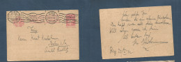 LATVIA. 1932 (22 Feb) Riga - Erlaniila, Rochlitz. 20s Rose Stat Card + Rolling Slogan Cachet. Fine. - Lettonia