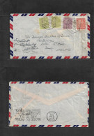 MACAU. 1948 (13 Apr) GPO - UK, Devon, Exton (24 Apr) Air Multifkd Envelope, With Special Better Air Cachet "PAR AVION /  - Other & Unclassified