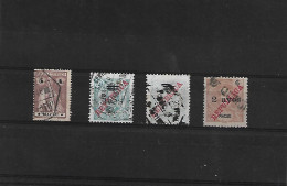 MACAU. 1919. Choi 243/6º. D. Carlos I. Complete Used Set. Fine Used. 2a/6a Straightline Foreign Camel And Rose Pre-sold  - Autres & Non Classés