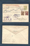 MACAU. 1937 (28 April) Panam 1st Flight MACAU - MANILA (25 Apr) On Manuscript Censored On Modified Envelope Special Cach - Other & Unclassified