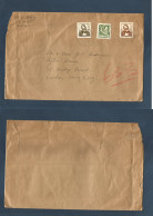 MACAU. 1954 (30 June) GPO - Hong Kong, Kowloon. Multifkd Envelope 15 Aro Rate. - Altri & Non Classificati