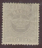 MACAU. 1884. Af 7z *. 100rs Grey Original Gum, Perf 12 1/2 Part Of Gum Translucid Faultless. Scarce Well Centered. - Altri & Non Classificati