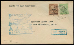 MACAU. 1937 (28 April). Macau - San Fco (4 May). First Flight. Fkd Env + Cachet. - Autres & Non Classés