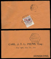 MACAU. 1913. Macau - HK. Env Fkd On Reverse 2a / 18a. Provisional. - Altri & Non Classificati