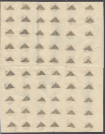 MACAU. 1910. Bisects. 1902 3 Avo Lilac Diagonally Bisected X60. Original Large Paper Sheet Same Watermark As Local 1910  - Autres & Non Classés