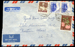 MACAU. 1961. Macau - USA. Airmail Multifkd Env. - Otros & Sin Clasificación