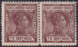 Elobey Annobon & Corisco 1907 Sc 48 Ed 44 Pair MNH** - Annobon & Corisco