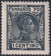 Fernando Po 1907 Sc 152 Ed 152 MLH* Wide Margins - Fernando Poo