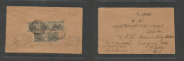 MALAYSIA. 1933 (30 May) FMS. Kuala Lumpur - Malacca (31 May) Reverse Multifkd Comercial Envelope Usage At 5c Rate, Cds + - Malaysia (1964-...)