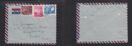 MALAYSIA. 1956. North Borneo, Jesselton - London, UK. Air Multifkd Env. - Malaysia (1964-...)