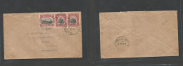 MALAYSIA. 1937 (17 Febr) North Borneo, Jesselton - Switzerland, Avully. Multifkd Env At 12c Rate, Cds. Fine. - Malaysia (1964-...)