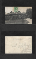 MALAYSIA. 1927 (20 Feb) Trengganu. Photo Ppc Fkd Card To Belgium, Jette At Pm Rate. Fine And Desirable Comercial Usage.  - Malaysia (1964-...)