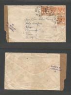 MALAYSIA. 1941 (16 May) Kuala Lumpur - PERU, Chepen, Pacamayo (17 July) 16c Rate Fkd Envelope, Singapore Censorship With - Malaysia (1964-...)