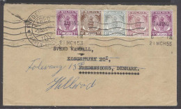 MALAYSIA. 1953 (21 March). Taiping - Denmark (2 May). Multifkd Env 30c Rate. - Malaysia (1964-...)
