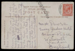 MALAYSIA. 1914 (5 Sept). Penang - UK / Walworth. Fkd Card GB 1d, Cancelled Penang + Pqbt. Fine. - Malaysia (1964-...)