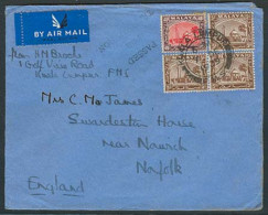 MALAYSIA. 1939 (7 Dec). Kuala Lumpur - Norfolk / UK. Air Multifkd Env + Censored. VF. - Malaysia (1964-...)