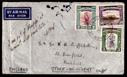 MALAYSIA. 1948. NORTH BORNEO. Jesselton - UK. Frkd Air Env "6r" Ovpt. - Malaysia (1964-...)