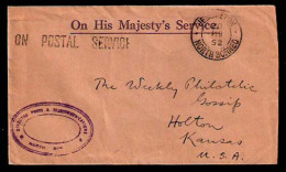 MALAYSIA. 1952. NORTH BORNEO. Jesselton - USA. OHMS Env. Nice Pmks. - Malaysia (1964-...)