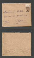 MARRUECOS - British. 1936 (1 July) BPO. Casablanca - Oran, Algeria. Fkd Envelope 50c Ovptd Issue, Cds, Margin Border. Re - Marruecos (1956-...)