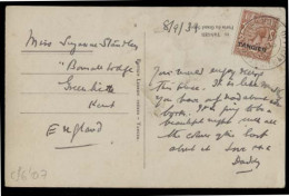 MARRUECOS - British. 1933 (8 Sept). Tangier - UK. PPC Fkd Card Ovptd. Comercial. - Marruecos (1956-...)
