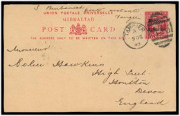 MARRUECOS - British. 1903 (9 Dec). Tangier - UK. 10c. Ovptd Stat Card. Full Text Usage. Fine. - Marruecos (1956-...)