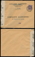 MARRUECOS - British. 1943 (13 Dec). Tangier BPO - Bone / Algeria. Fkd Env 3d / Cds + Gibraltar Censorship Label 1A/7188. - Marruecos (1956-...)