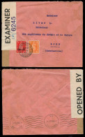 MARRUECOS - British. 1943 (25 Oct). Tangier - Algeria. Fkd Env 1d / Ovptd "Tangier" + 2d Unoverprinted / Cds BPO + 1A /  - Marruecos (1956-...)