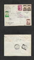 MARRUECOS. 1939 (18 Abril) Tetuan - Alemania, Franfurt (22 Abril) Sobre Certificado Franqueo Multiple Via Aerea. Muy Bon - Maroc (1956-...)