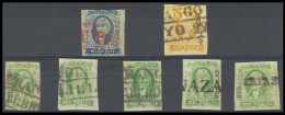 MEXICO. Sc 1º/3º. DURANGO District. 1/2rl PEÑON BLANCO (15 Points - Schatzkes), 1rl And 5x 2rs Green, Incl Shades, Name  - Mexico