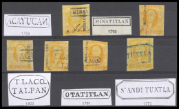 MEXICO. Sc 2º. VERACRUZ District. 1rl. Selection Of 6 Better, Including MINATITLAN ( Sch 1790), Duo San Andres TUXTLA (  - Mexico