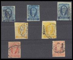 MEXICO. Sc 1º,2º,3º,4º(2). MEXICO District. 7 Diff, Name Types / Shades. F-VF. - Mexico