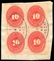 MEXICO. 10c Red Block Of 4 Imperf At Right. Franco En "CULLACAN" (**). On Piece. - Mexico