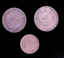 RL, Monnaie, France, Argent, 10 Francs 1968 Et 1970, 5 Francs 1963, 2 Scans, LOT DE 3 MONNAIES - Other & Unclassified