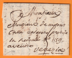 1806 - Lettre En Français De 4 Pages De MILANO Milan Italia Vers VENEZIA Venise - Département Conquis - 1792-1815: Conquered Departments