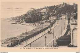 CPA -- 76     SM56   LE HAVRE    LA HEVE LA FALAISE ET LA PLAGE   1934 - Cap De La Hève