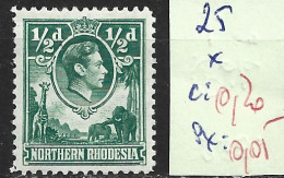 RHODESIE DU NORD 25 * Côte 0.20 € - Noord-Rhodesië (...-1963)