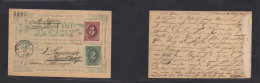 MEXICO - Stationery. 1883 (16 March) DF - Germany, Baden, Konstan (12 April) 3c Red "5483" Stat Card + Adtll. 2c Blue Gr - Mexico