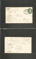 MEXICO - Stationery. 1879 (18 Junio) SOLTEPEC - Mexico DF. 10c Green Hidalgo Stat Env. Apam District Name, Oval Town Nam - Mexico