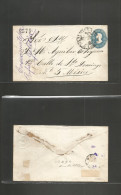 MEXICO - Stationery. 1878. Cosconatepec - DF. 25c Blue Hidalgo Stat Env, Cuernavaca Name, 4578 Consigment Name, With Eag - Mexique