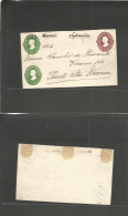 MEXICO - Stationery. 1883. Triple Printed Stat E Front Only 583 Consign, Addressed To Puerto De Santa María, Cadiz, Spec - Mexique