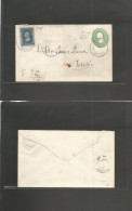 MEXICO - Stationery. 1881. Mexico - Tetelá. 10c Green Hidalgo Statinary Envelope, 1781 Consigment, SHIFTED Anti-clock Pr - Mexique
