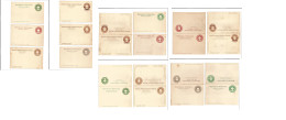 MEXICO - Stationery. C. 1902-3. Selection Of 15 Diff Mint Stationaries. Eagle Embossed Colored Issue, Including. 7 Doble - Mexique